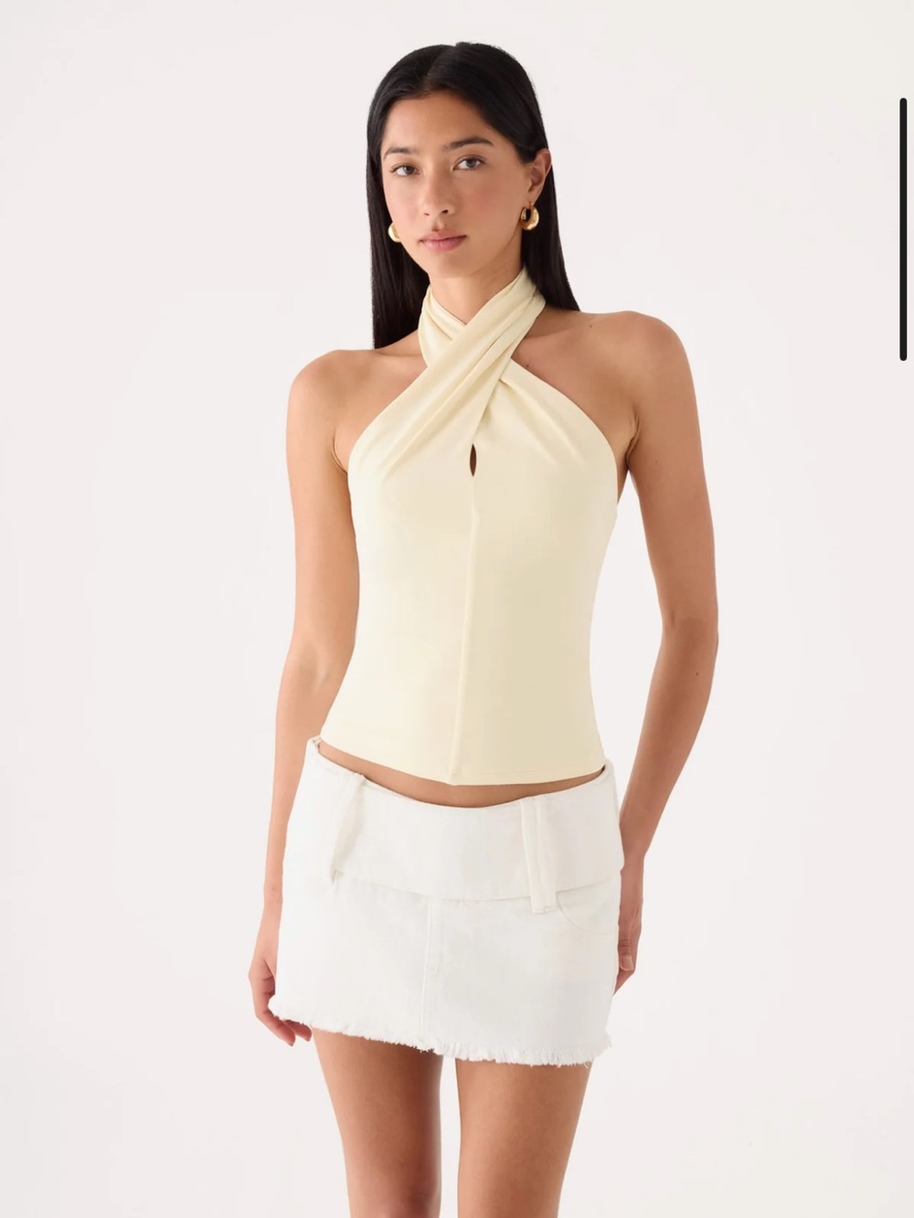 Peppermayo White Low Rise Mini Skort